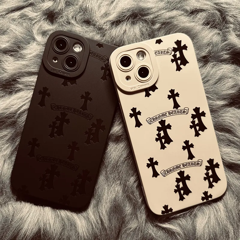 Chrome Hearts 無地 ファッション 多機種対応 iPhoneケース スマホケース